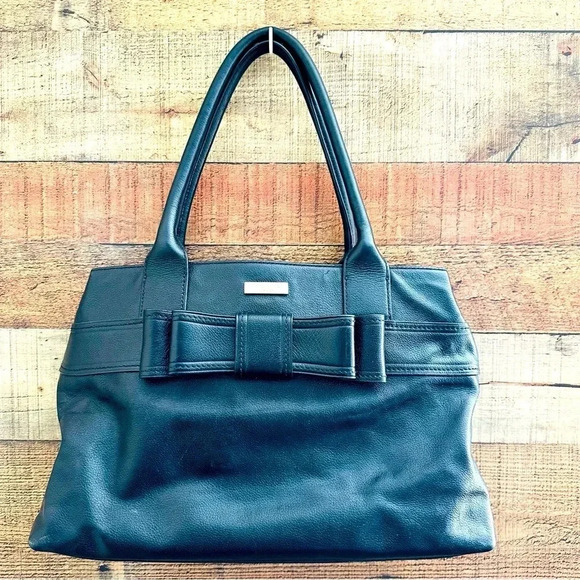 Kate Spade Quinn Villabella Avenue Bow Leather Tote - Picture 1 of 11